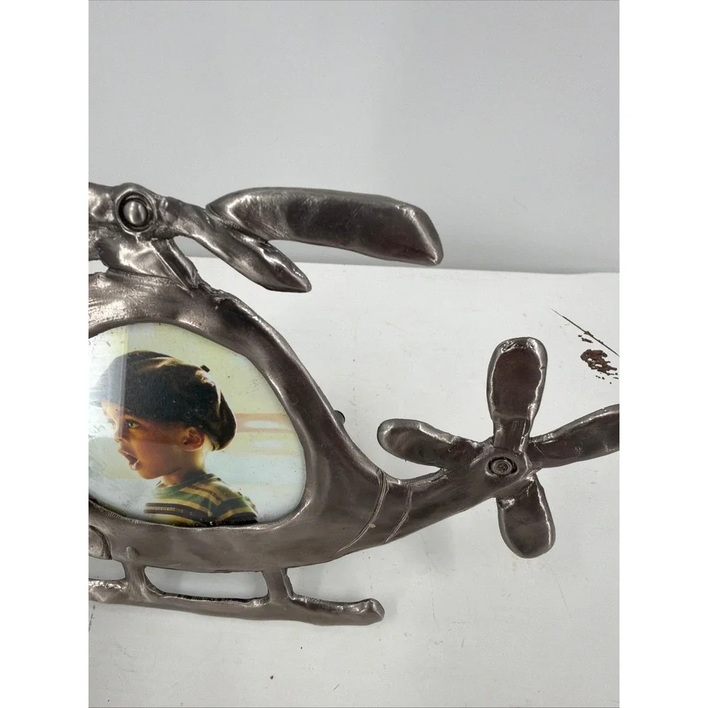 Helicopter Picture Frame Silver Pewter Ashleigh Manor Ruth Reynolds Darby‎